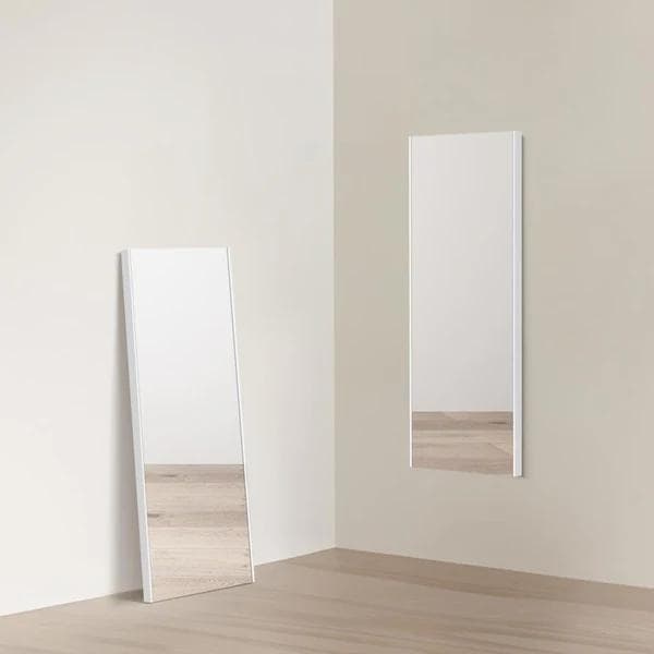 割れない鏡 全身姿見 軽量 安全 W40×H145cm ナチュラル(木色)