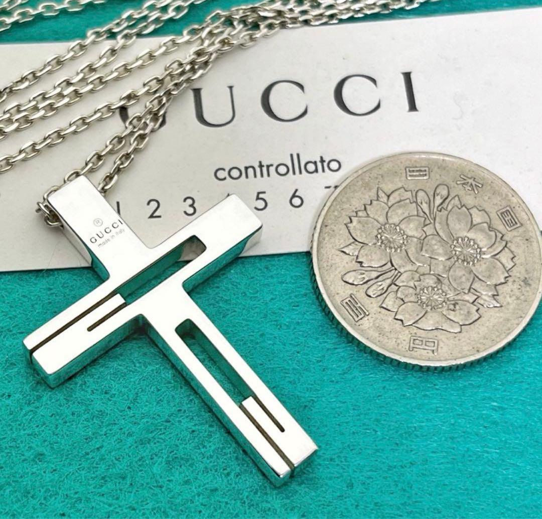 極美品‼️GUCCI クロスネックレス