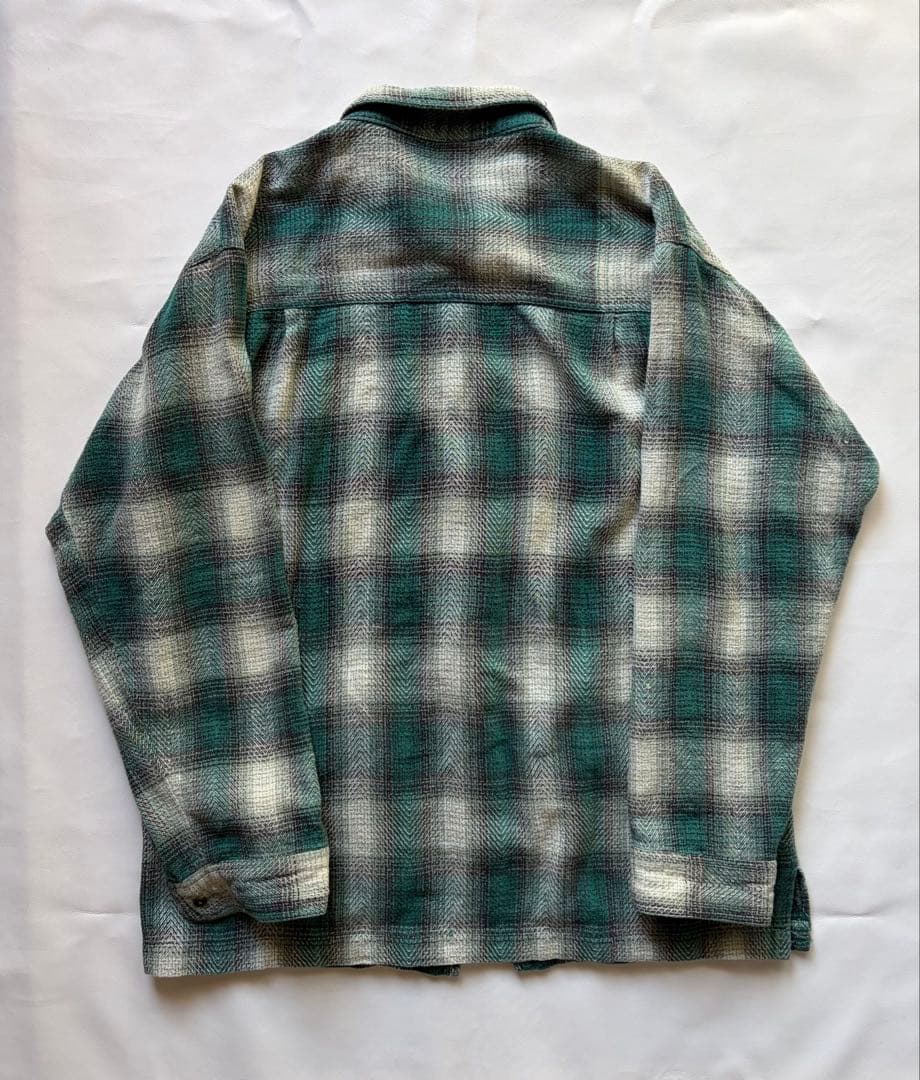 パ*7様 ヴィンテージ　オンブレチェックシャツ　スケーター