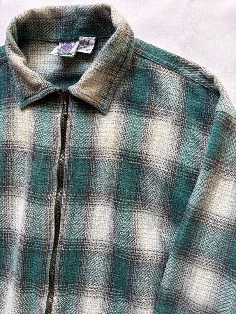 パ*7様 ヴィンテージ　オンブレチェックシャツ　スケーター