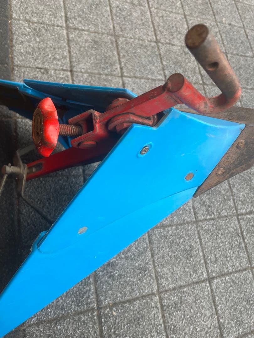 ワンオーナー　ホンダ　耕うん機F220こまめ&取説 培土器 管理機 ブルー溝浚器