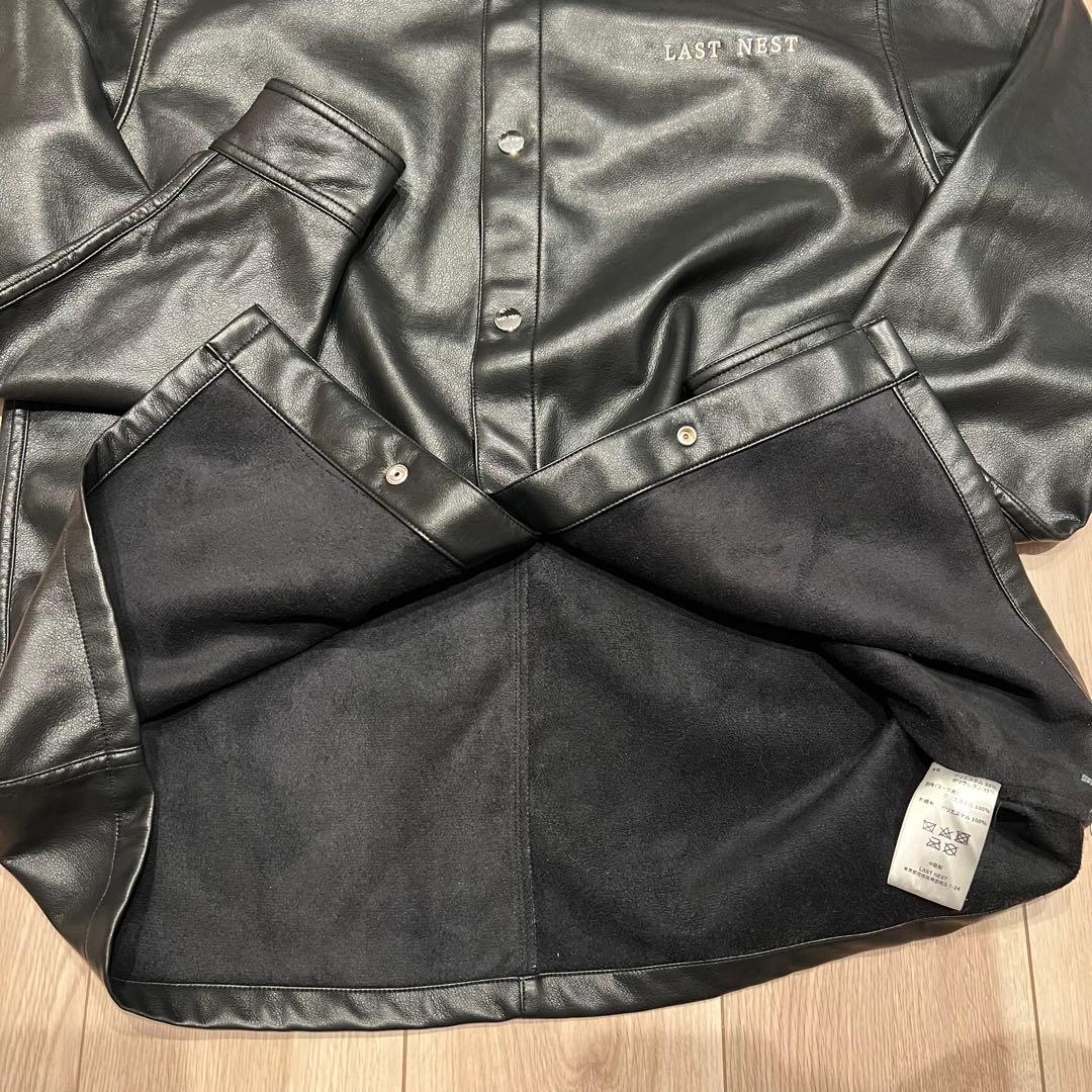 last nest レザーシャツ　nubian breath badhop