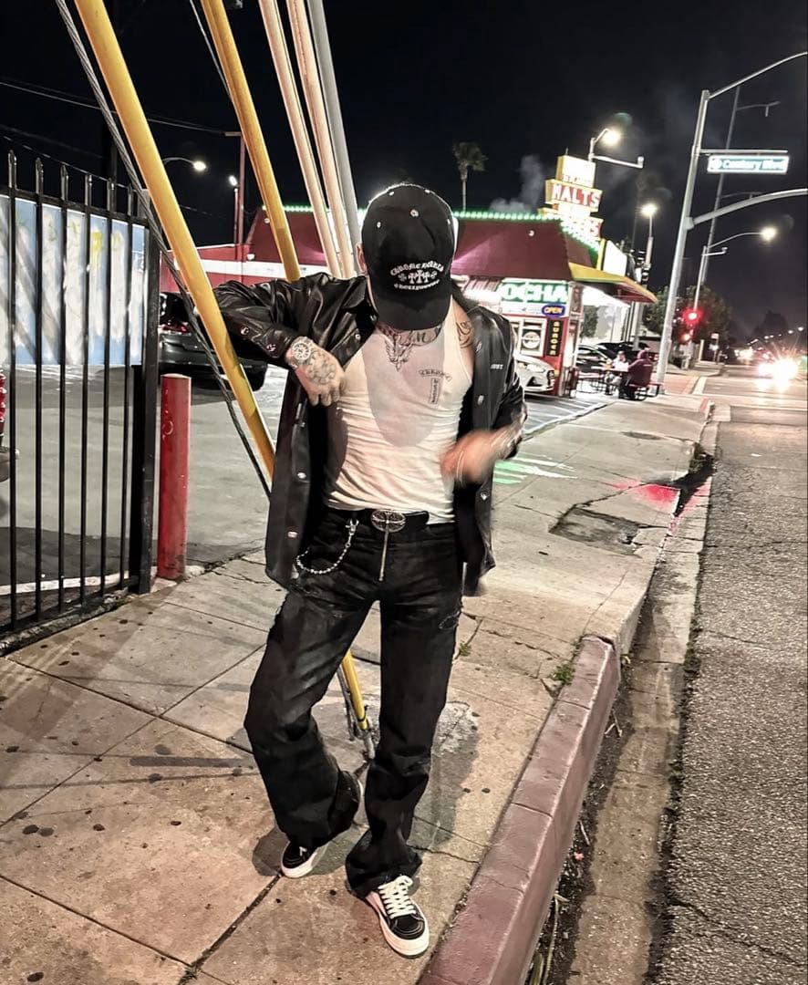 last nest レザーシャツ　nubian breath badhop