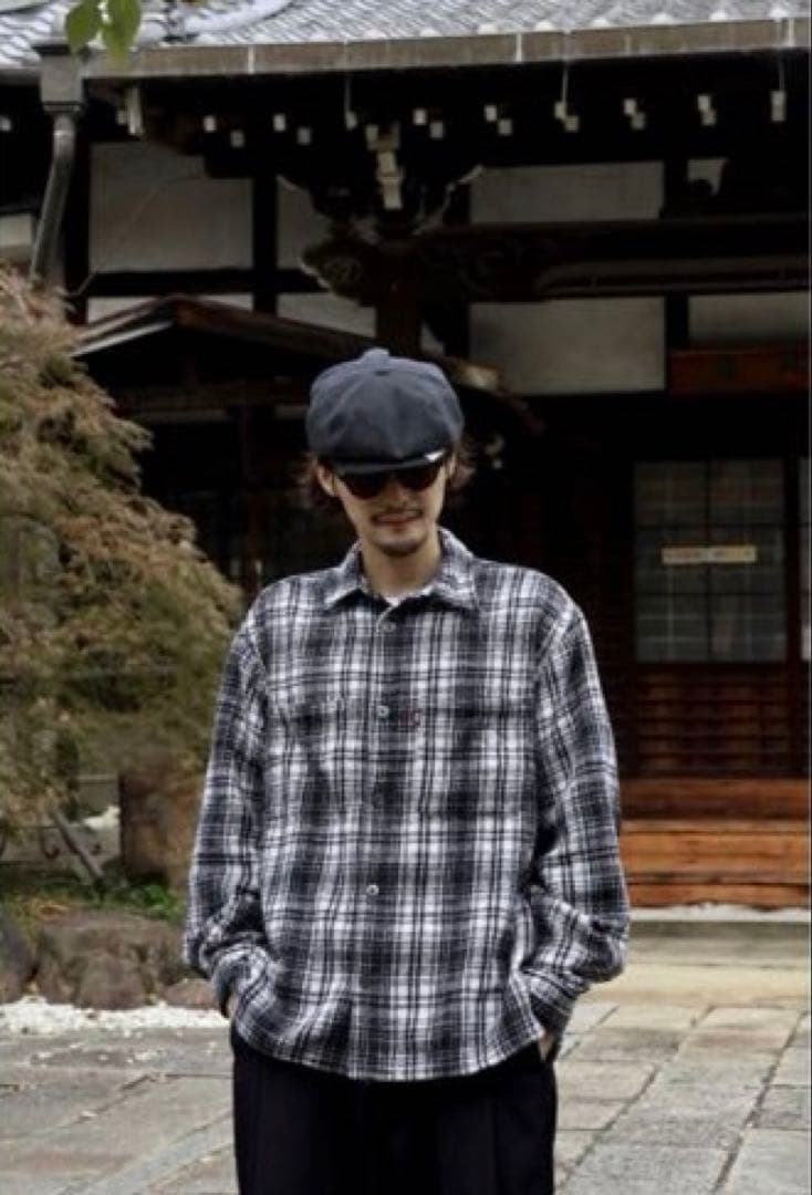 HIDEANDSEEK チェックシャツジャケット Lサイズ　新品未使用