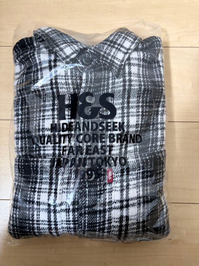 HIDEANDSEEK チェックシャツジャケット Lサイズ　新品未使用