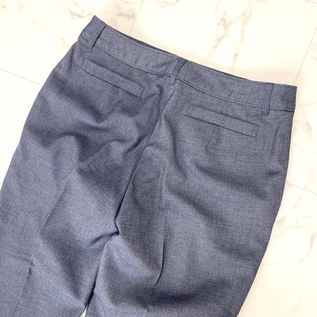 極美品 ナチュラルビューティーベーシック リネン混 パンツスーツ ストレッチ