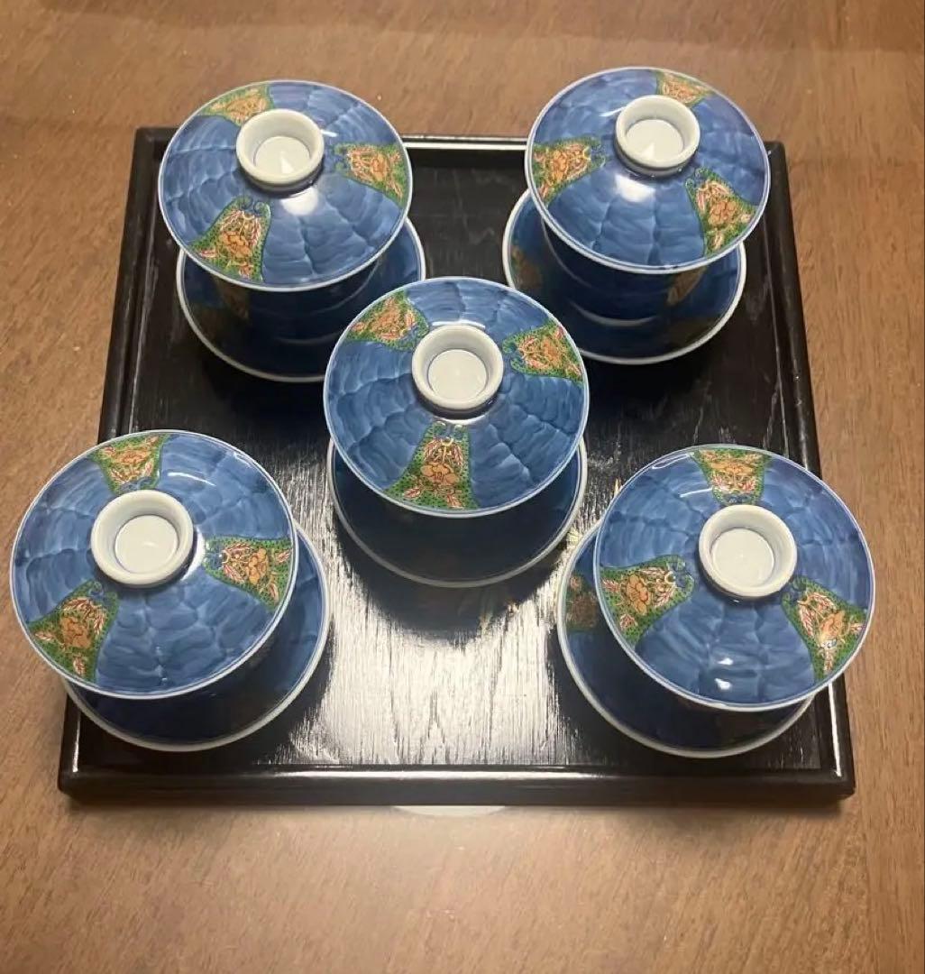 【新品未使用】源右衛門釜　茶碗蒸し5客