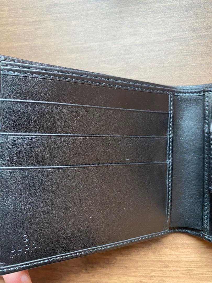 GUCCI グッチ 二つ折り財布 138063 2888 ブラック