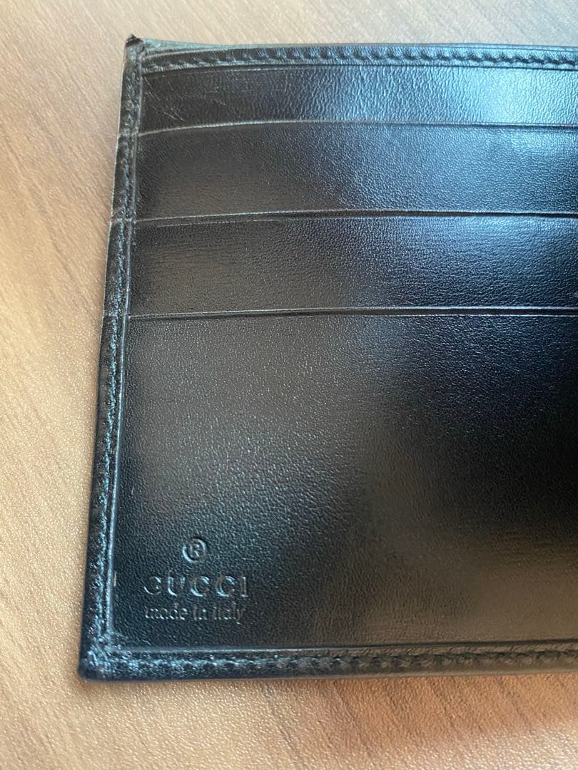 GUCCI グッチ 二つ折り財布 138063 2888 ブラック