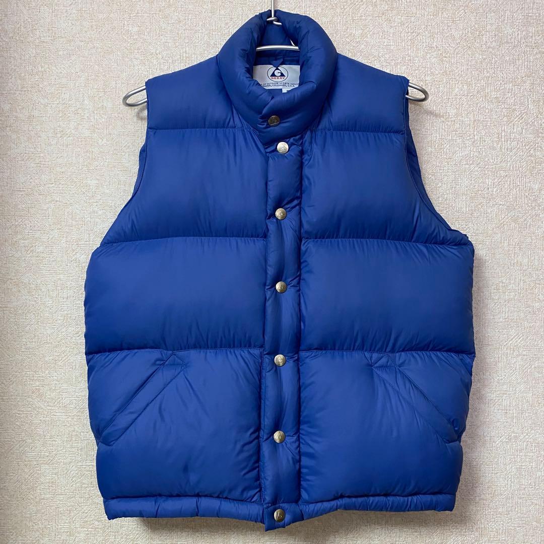 GERRY ダウンベスト　S レディース　ブルー　カラフル　暖かい　ふわふわ