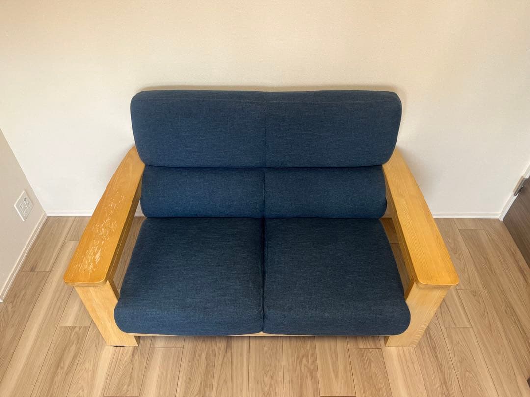 【NOCE】ハイバック2人掛けソファ