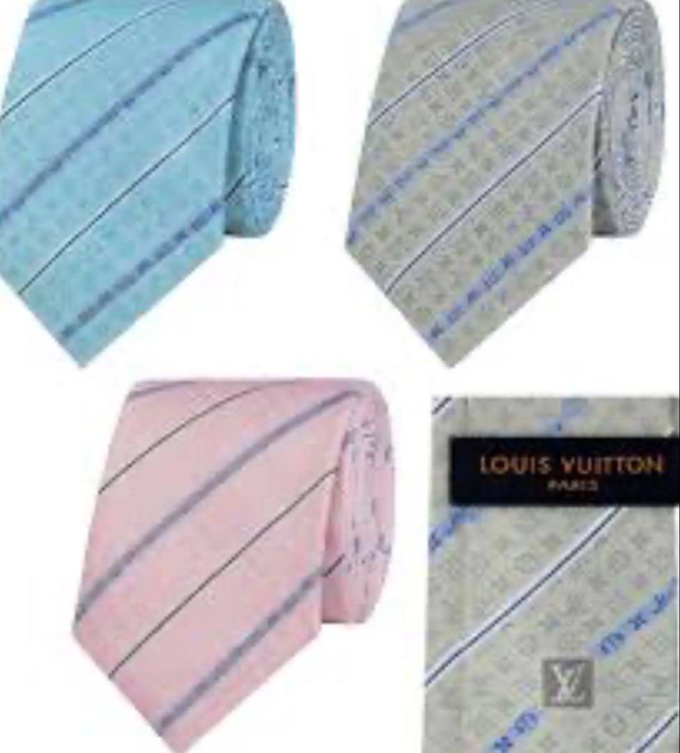 ルイ ヴィトン ネクタイ・ラインド ストライプ 新品 未使用