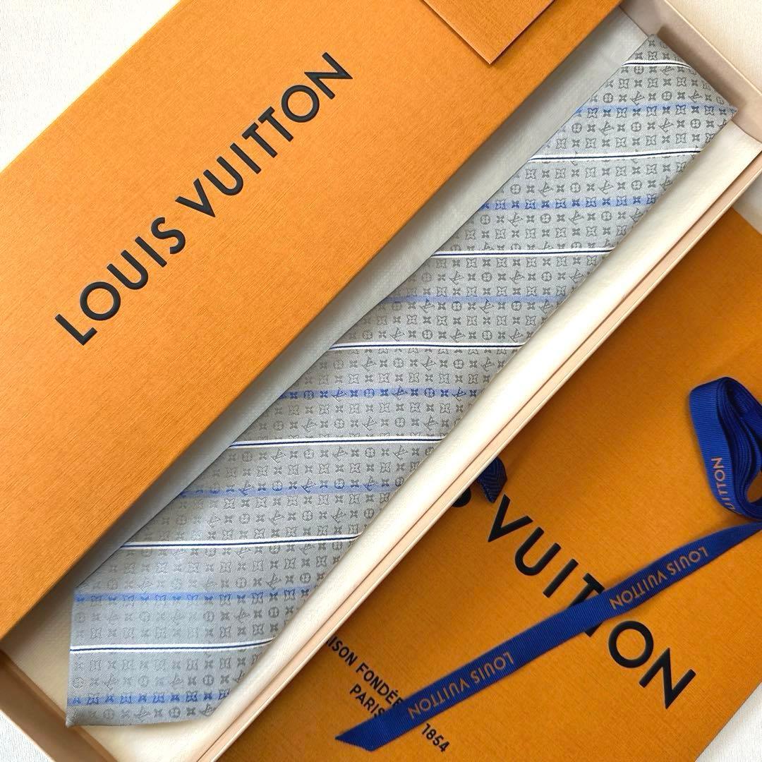 ルイ ヴィトン ネクタイ・ラインド ストライプ 新品 未使用