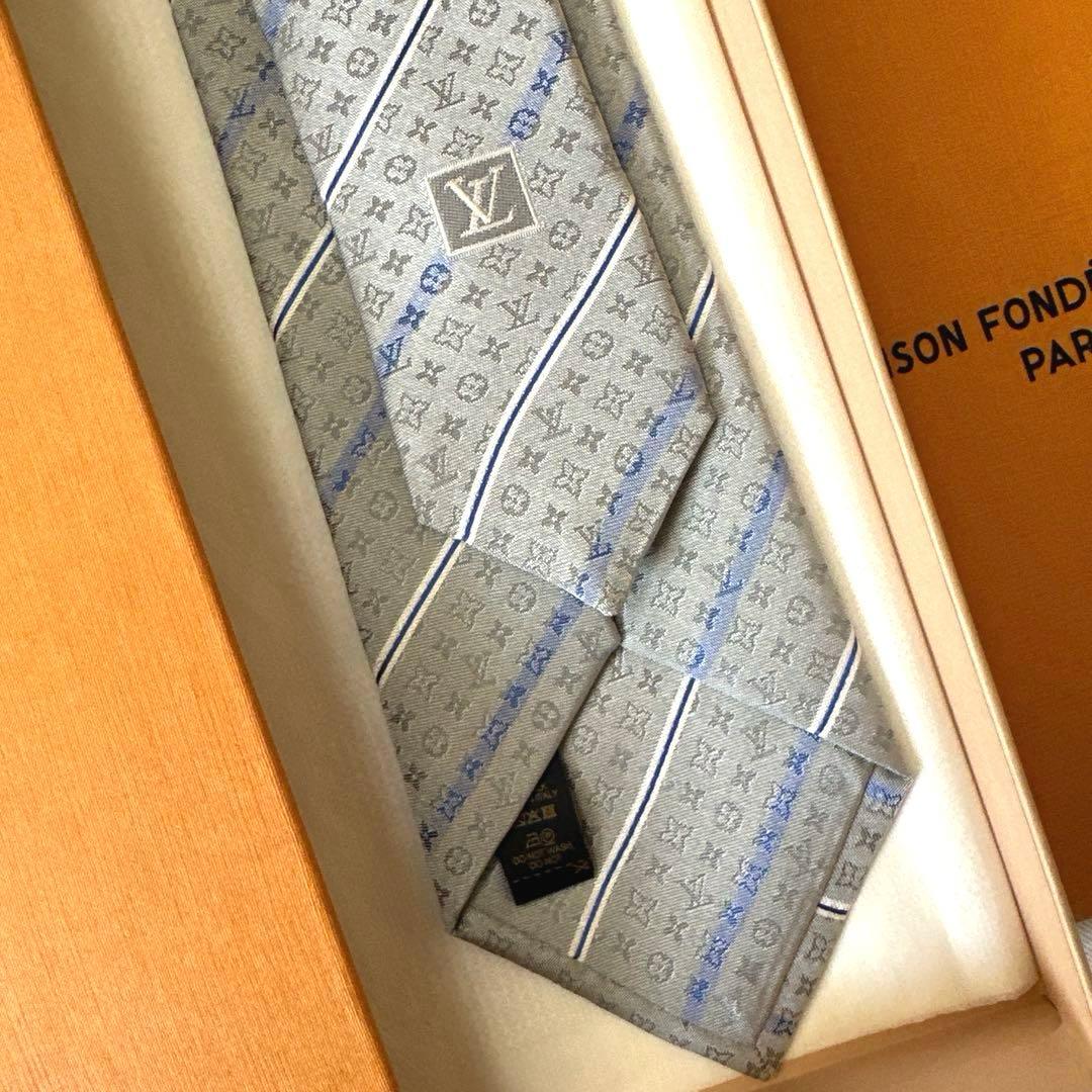 ルイ ヴィトン ネクタイ・ラインド ストライプ 新品 未使用