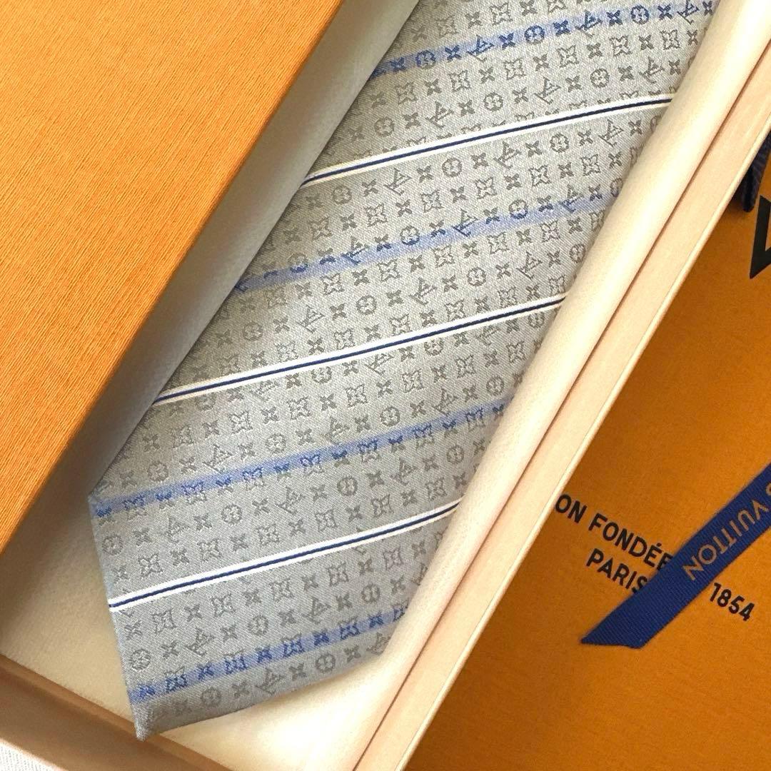 ルイ ヴィトン ネクタイ・ラインド ストライプ 新品 未使用
