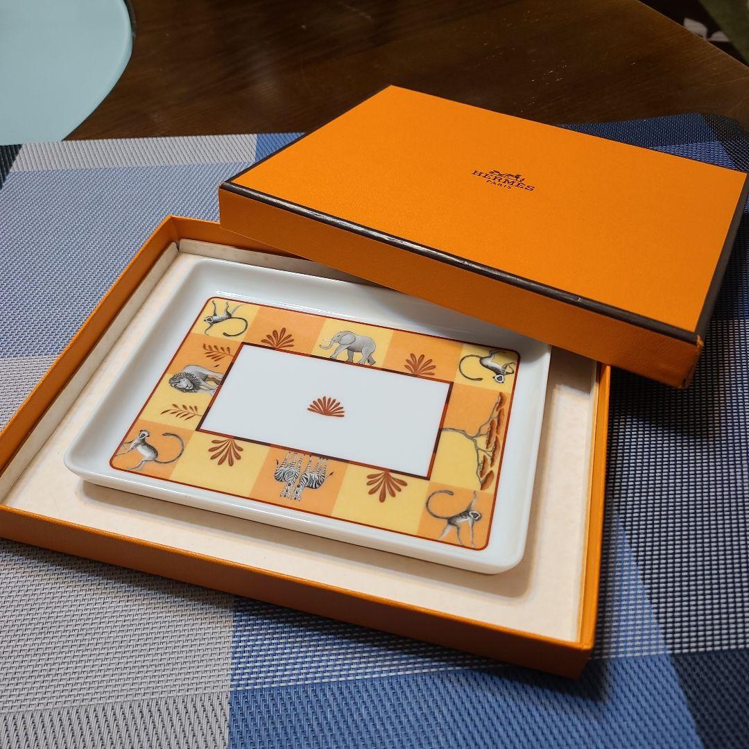 エルメス　アフリカスクエアプレート