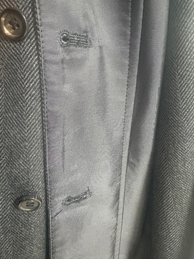 Gabriele Pasini グレー ダブルブレスト チェスターコート