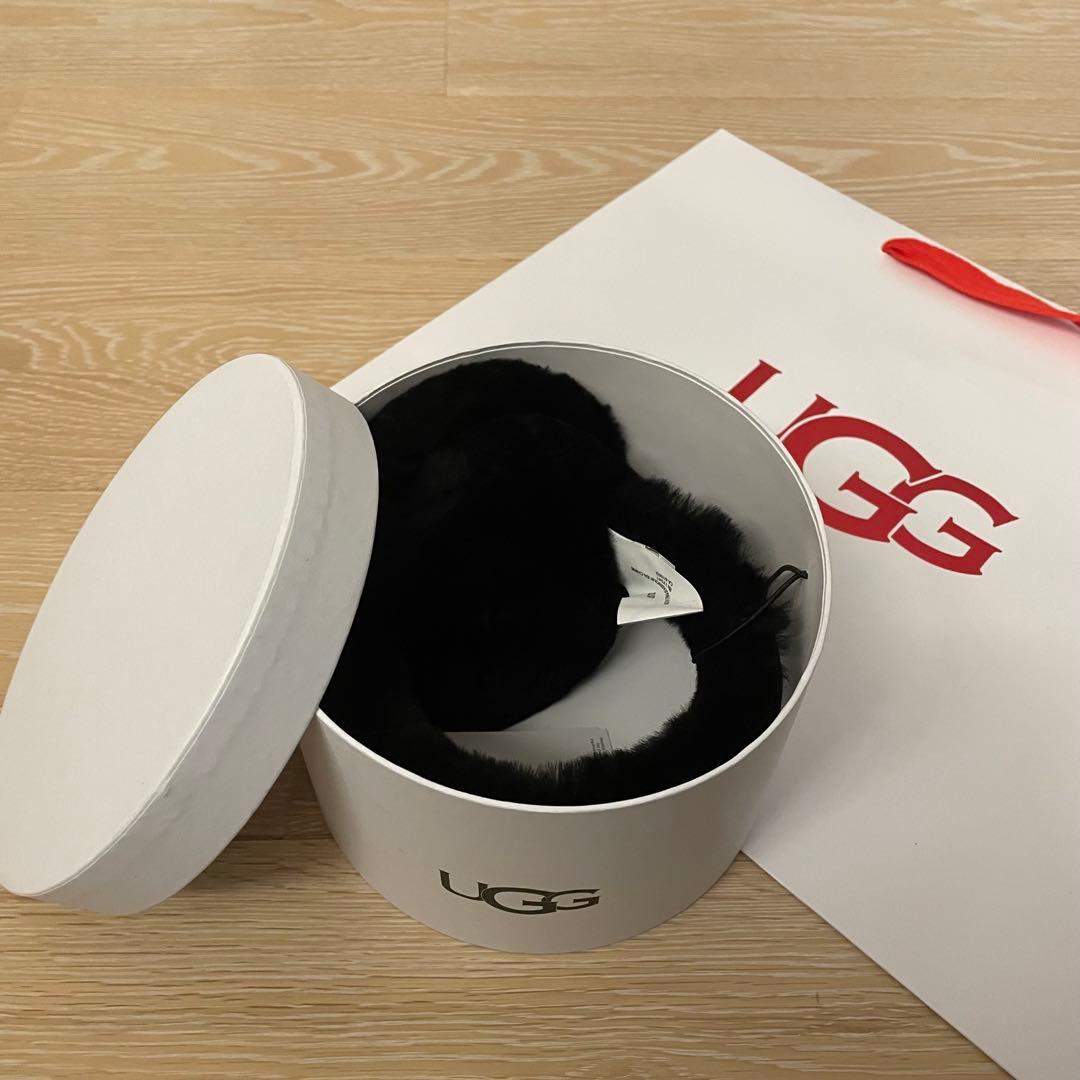【新品未使用】UGG シープスキン イヤマフ　イヤーマフラー　耳当て　ブラック