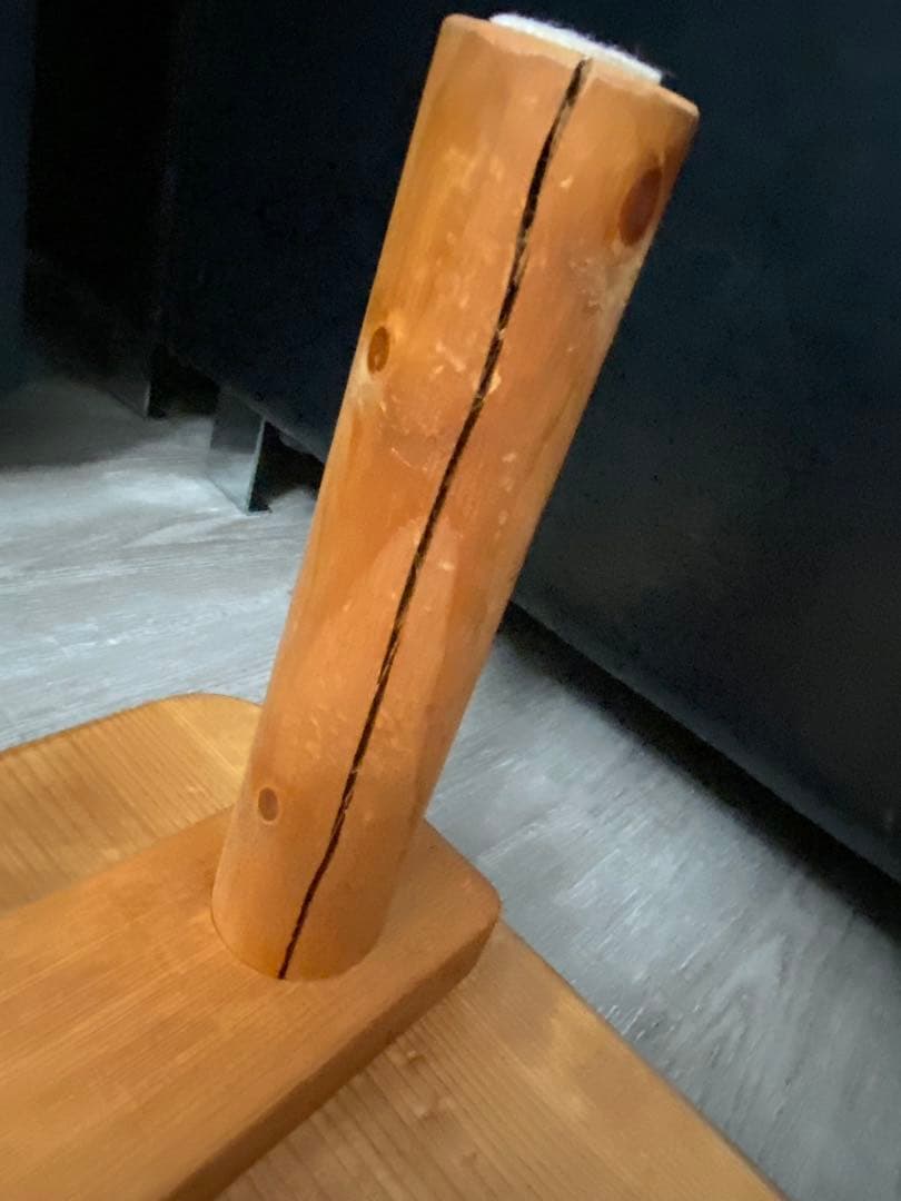 天然木 一枚板 ローテーブル 丸脚 約120cm カフェテーブル ベンチ 作業台