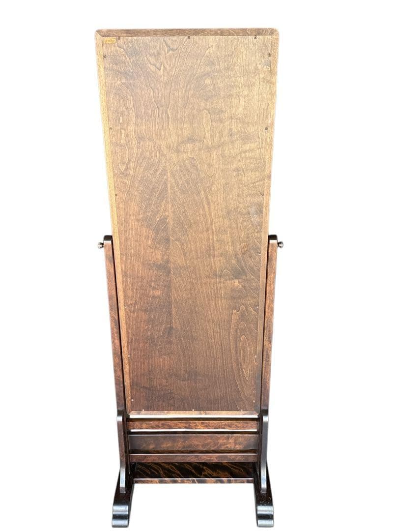 北海道民芸家具 ミラー 鏡 姿見 全身鏡 樺材 無垢材 和家具