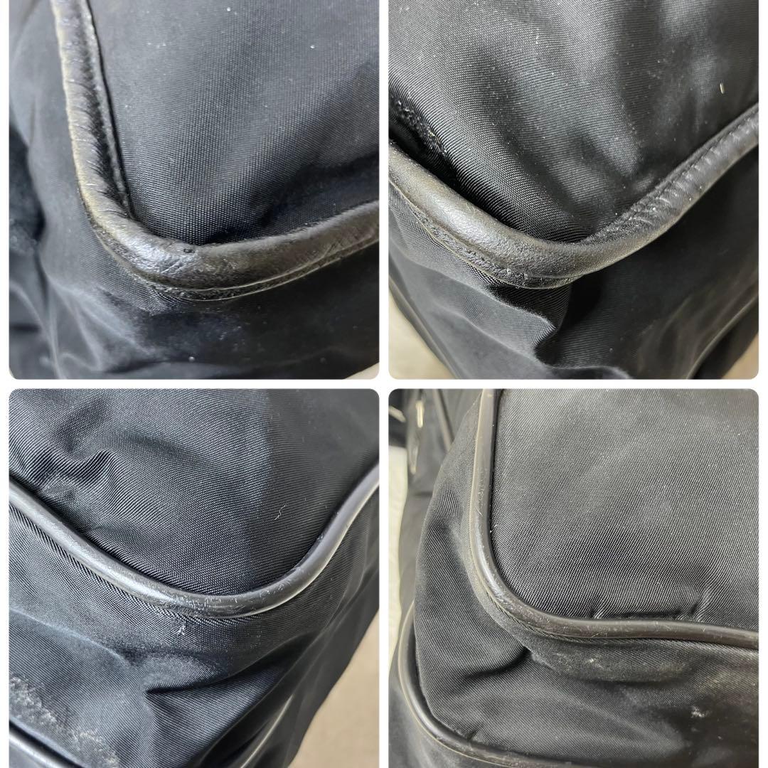 プラダ✨三角ロゴ 大容量 A4 2層式 メッセンジャーバッグ ショルダー 黒