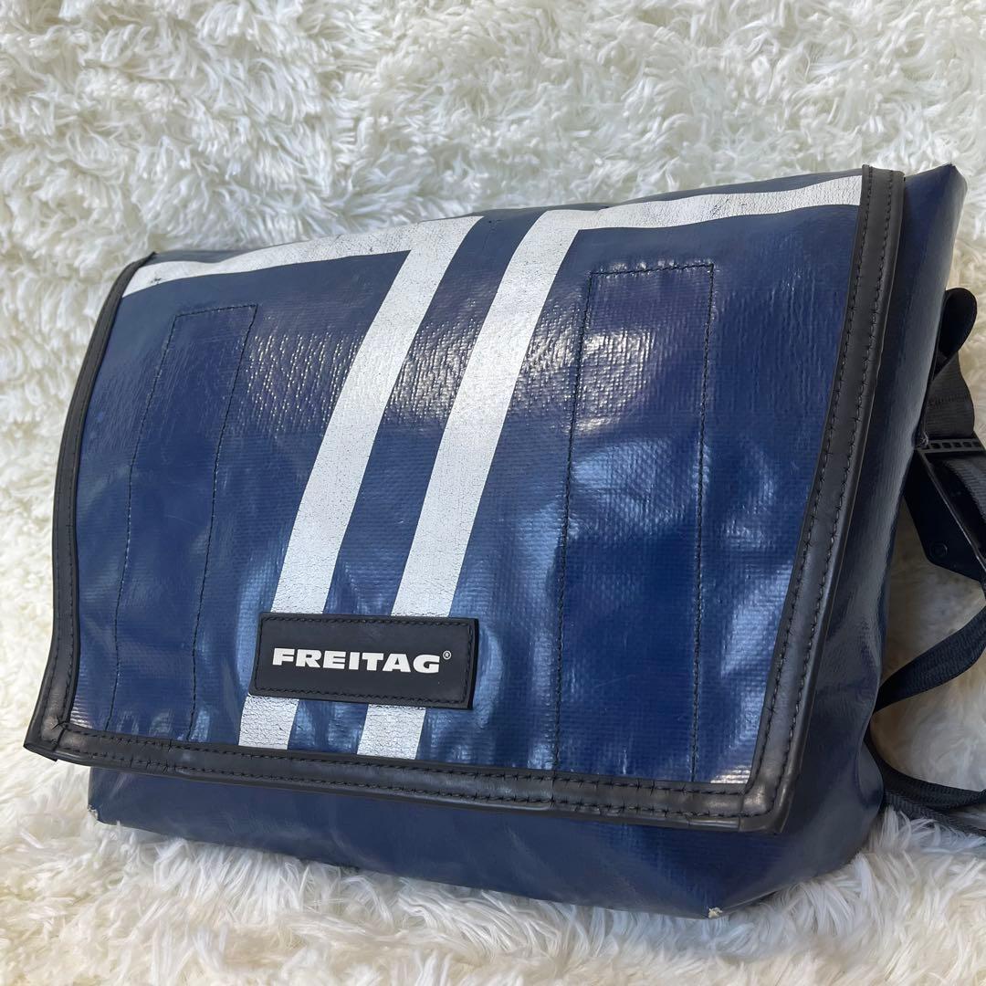 希少 フライターグ F14 DEXTER メッセンジャーバッグ ブルー