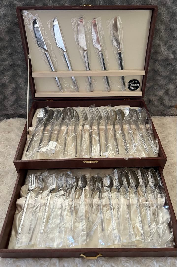 ラッキーウッド　カトラリーセット　スカンジナビア　ディナーセット〈35本セット〉