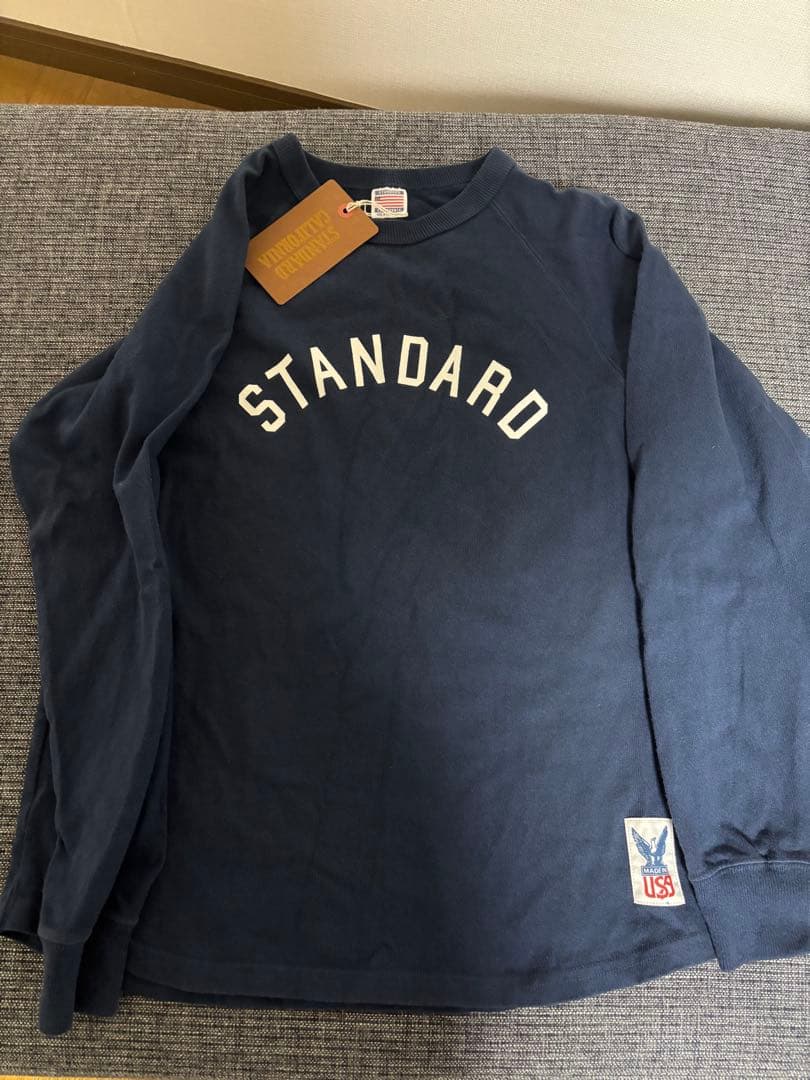 STANDARD CALIFORNIA ネイビー ロングスリーブカットソー
