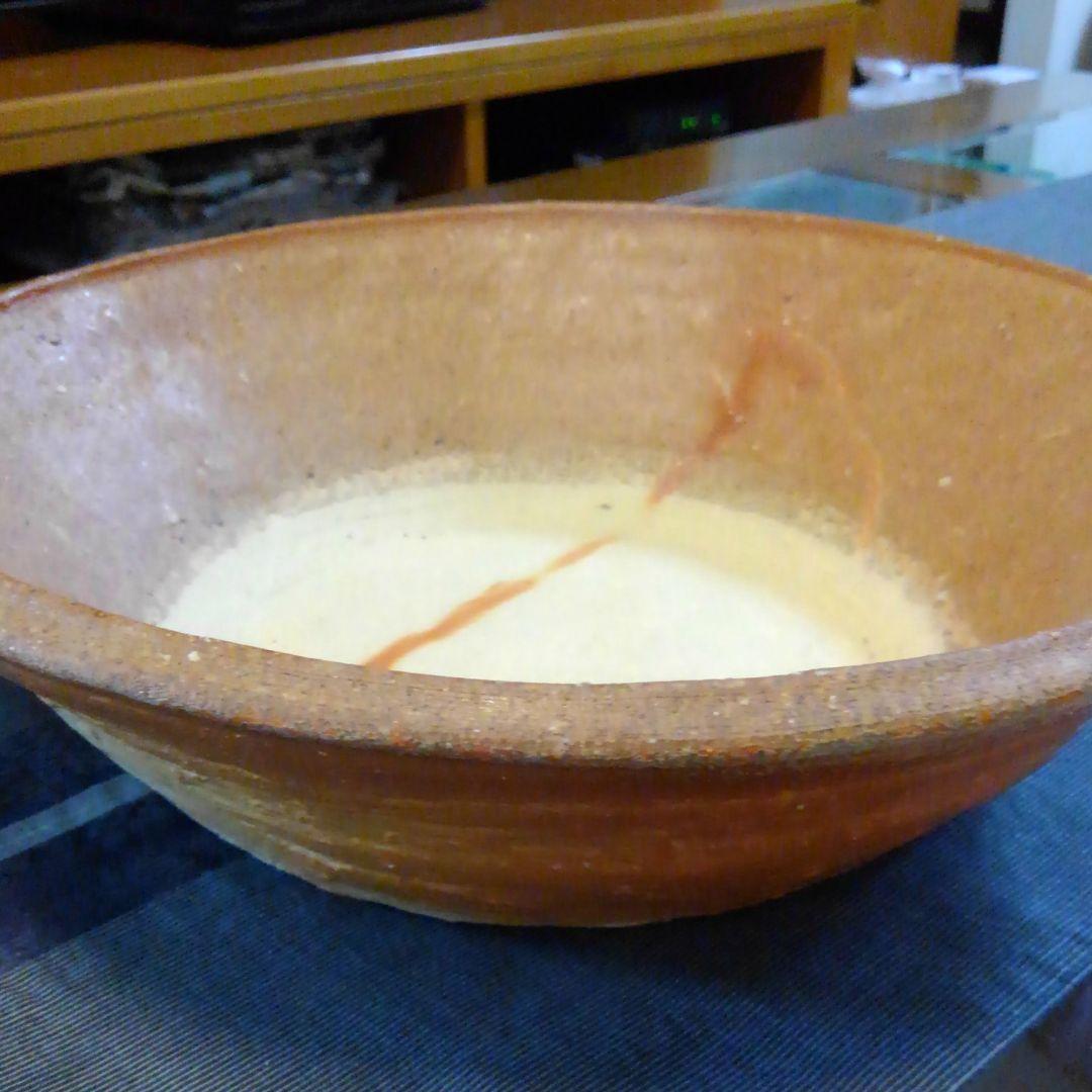 優しい　鉢　備前焼