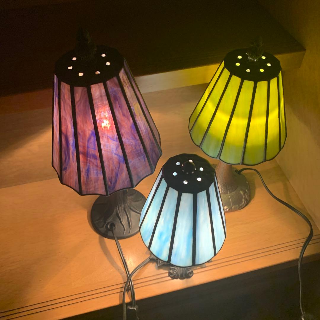 ステンドグラス ランプ アンティーク風