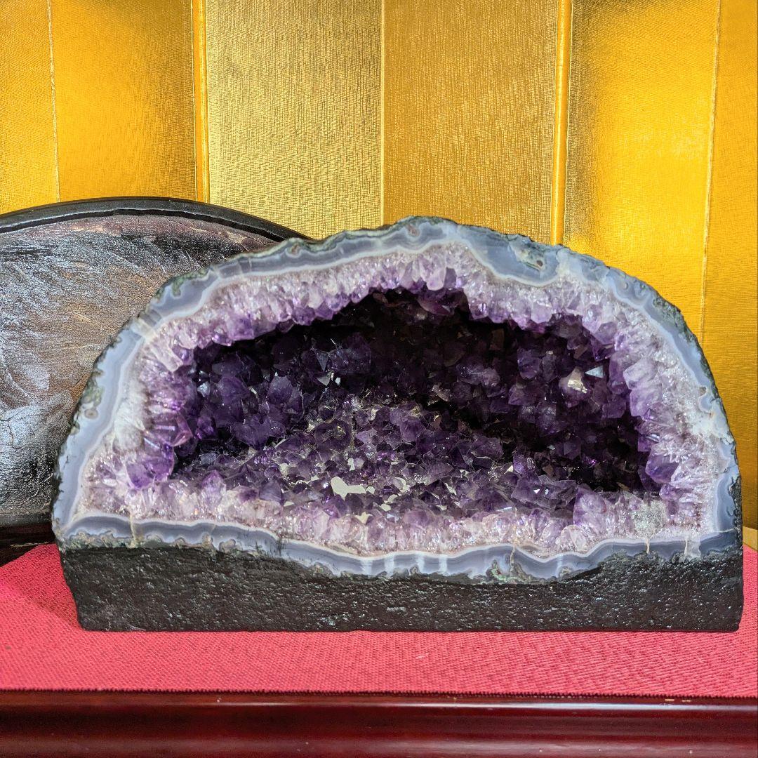 アメジストドーム 12.7㌔ 鑑賞石 観賞石 水石 盆石 鉱物 紫水晶 天然石