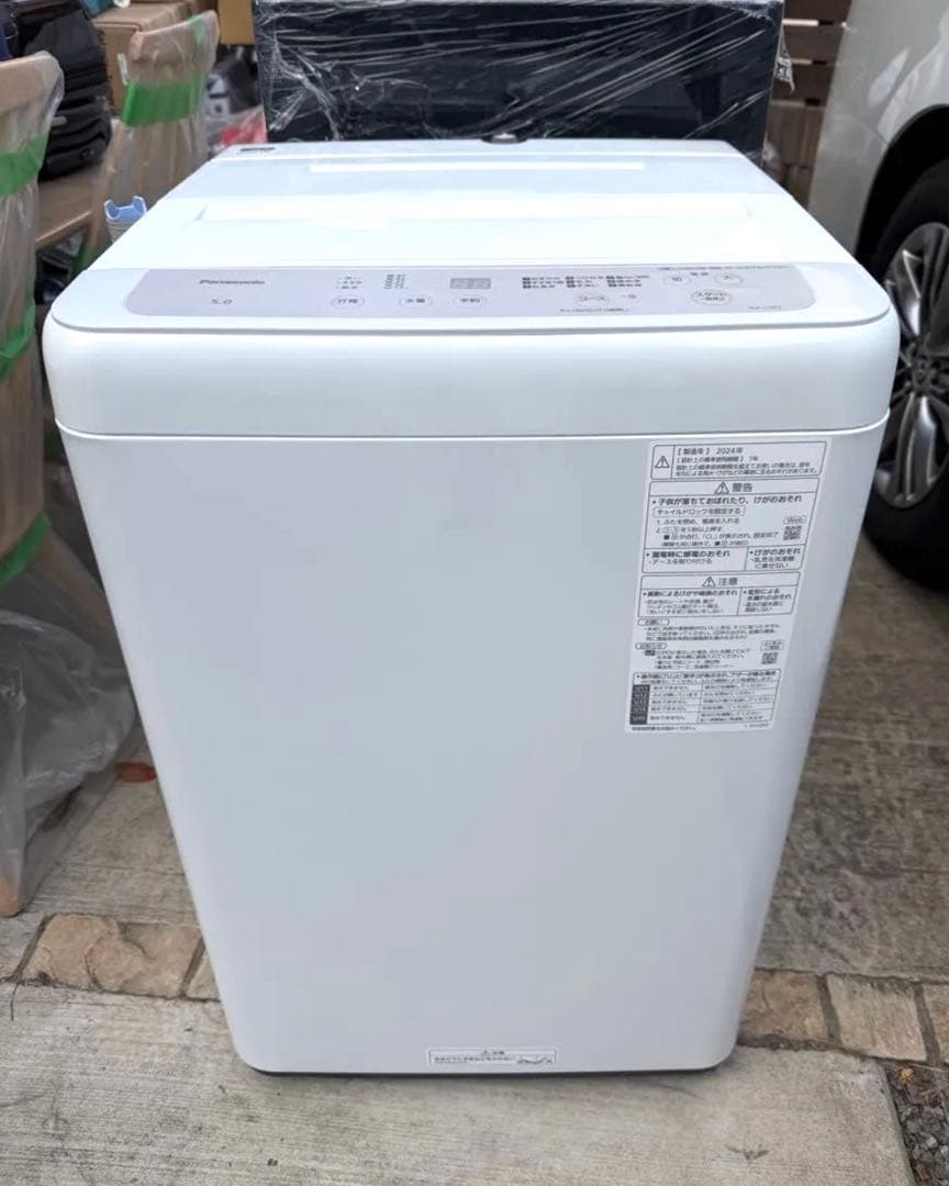 美品【2024年製】パナソニック NA-F5B2 全自動洗濯機 5kg
