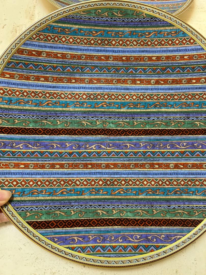 エルメス　シュバルドリアン丸型プレート　大皿　32センチ