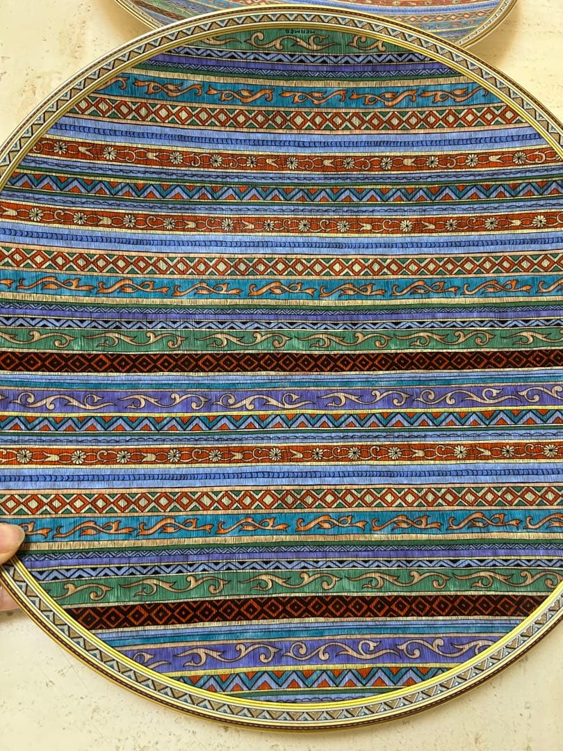 エルメス　シュバルドリアン丸型プレート　大皿　32センチ