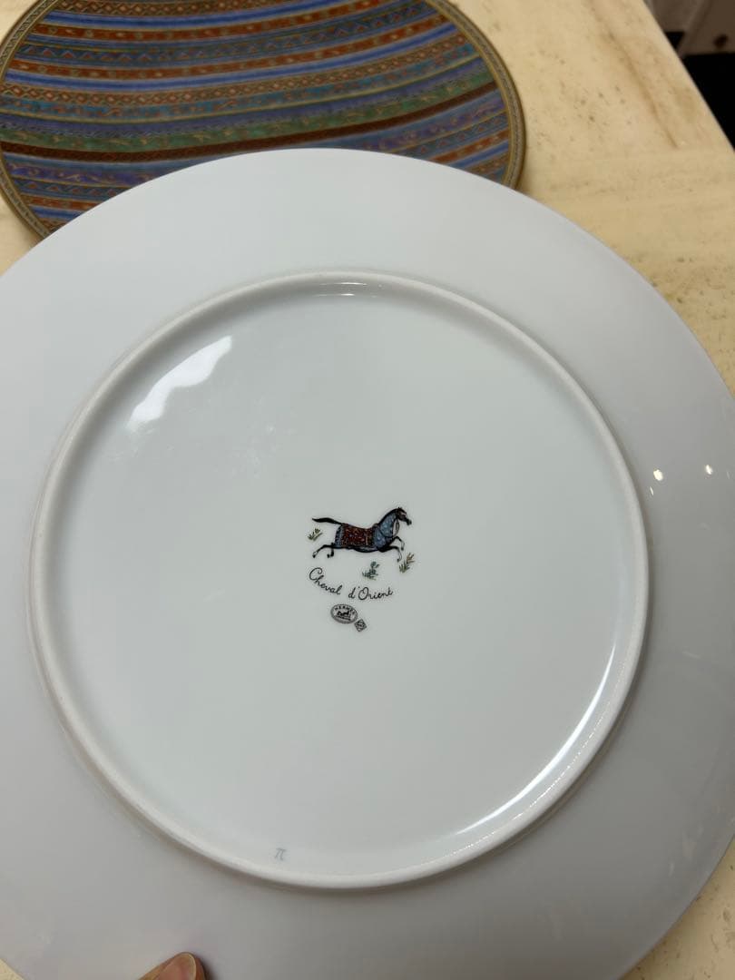 エルメス　シュバルドリアン丸型プレート　大皿　32センチ