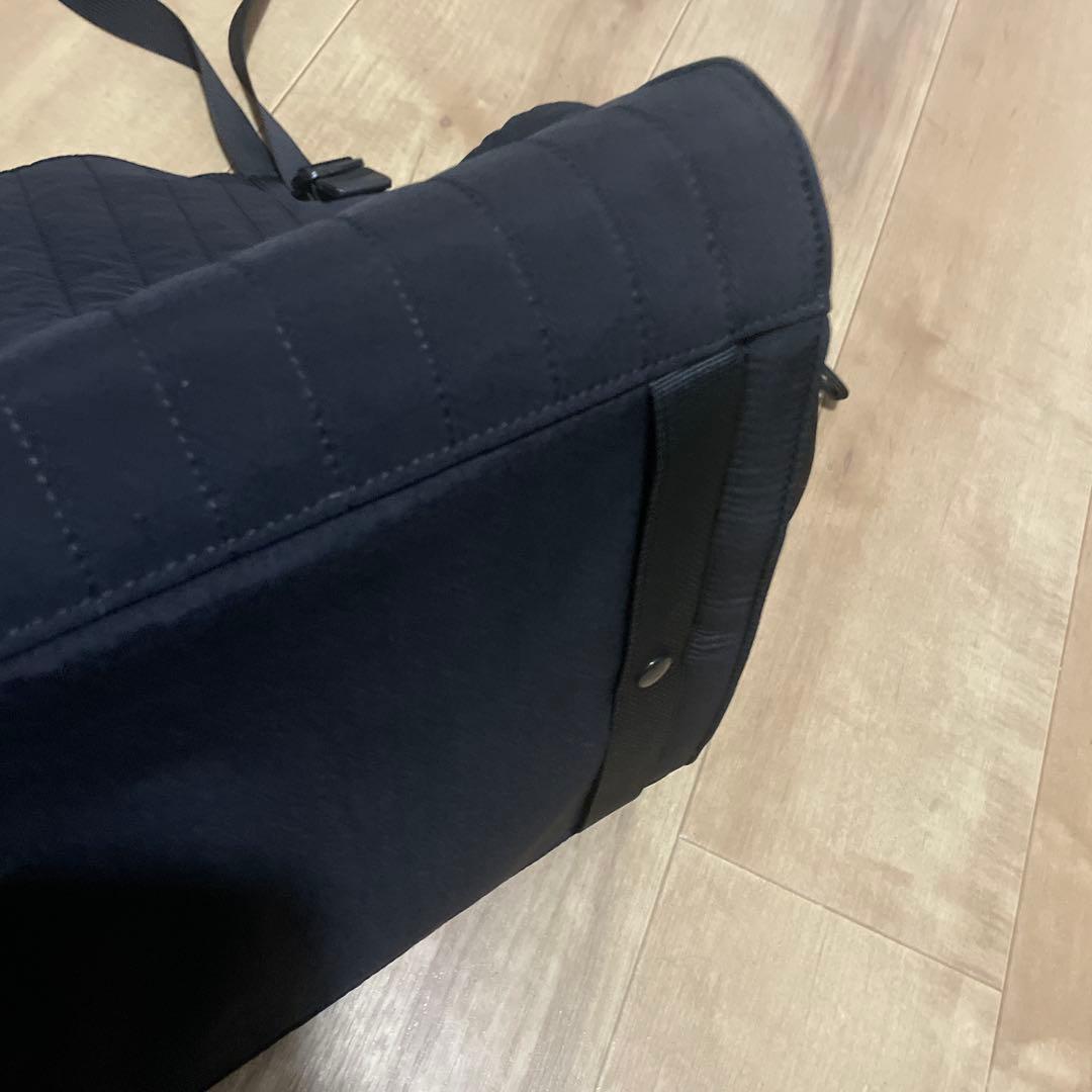 SOLPRESA ブラック 洗える キルティングトートマザーズバッグ(M)