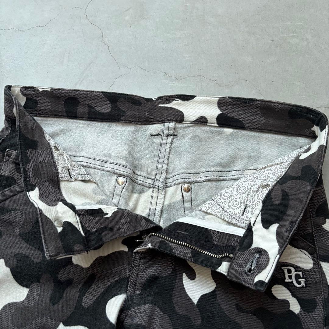 PEARLY GATES カモフラ迷彩総柄 ストレッチロングパンツ 30周年記念