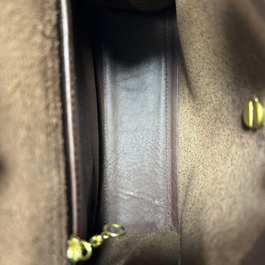 【美品】オールドコーチ 9985 2way ハンドバッグ ターンロック 斜め掛け