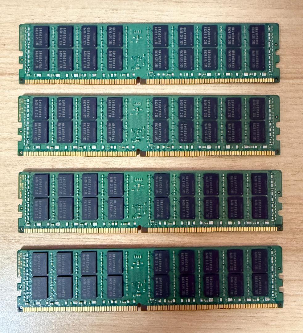ECC 64GB(16GB×4) Samsung DDR4-2133 RDIMM