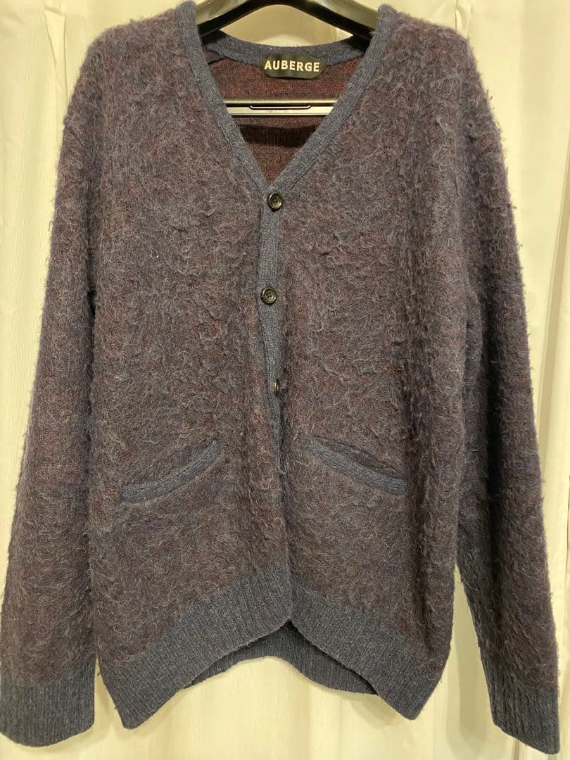 AUBERGE モヘア カーディガン  カート　 ネイビーパープル