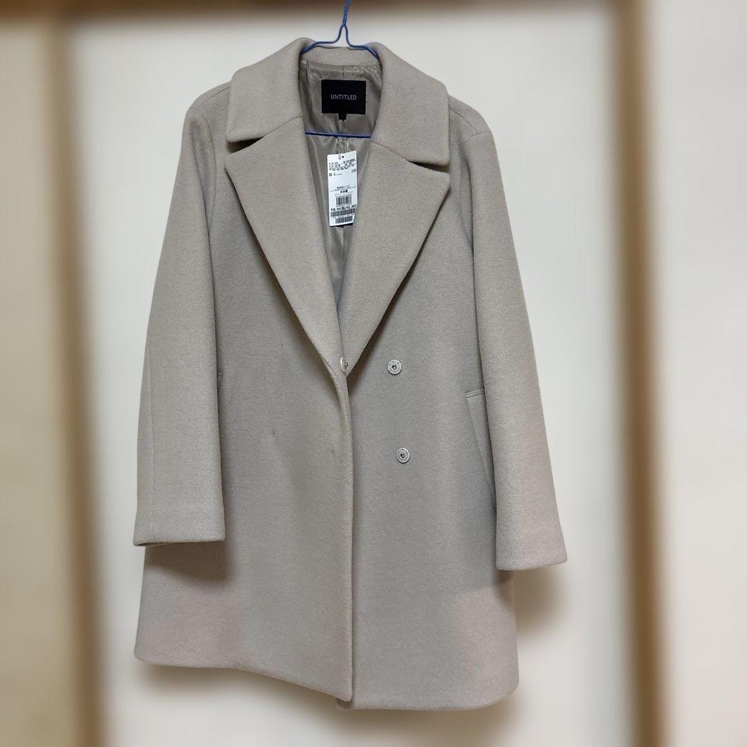 UNTITLED 新品　ベージュ ミドル丈チェスターコート M