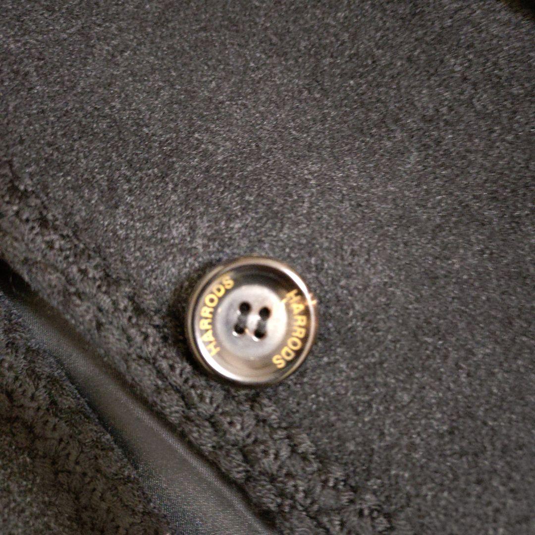 Harrods　ハロッズ　ロングコート　アンゴラ　シルク　ウール　カシミヤ