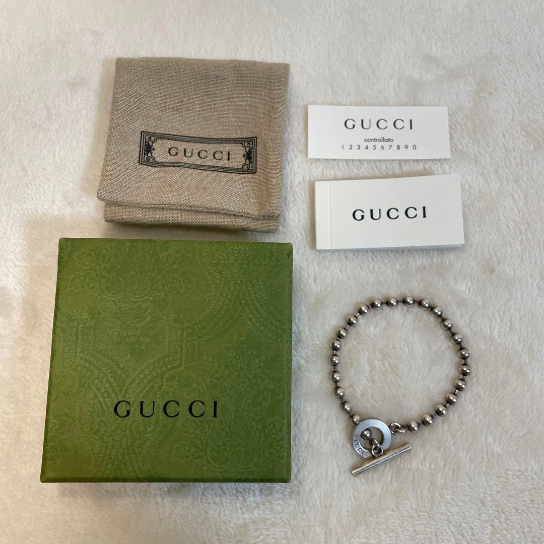 GUCCI シルバー925 ボールチェーンブレスレット