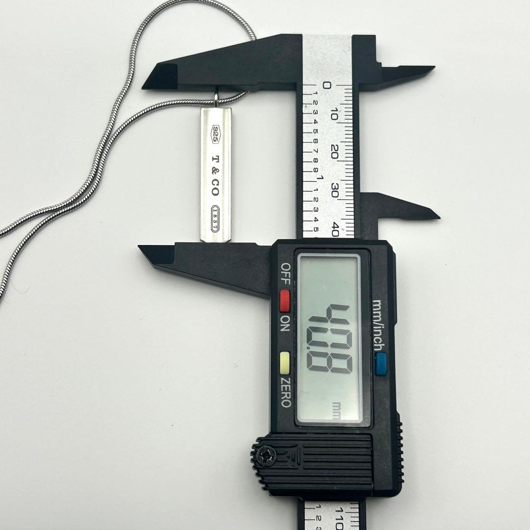 ティファニー　ナロー　バー　1837 ネックレス　シルバー　925 社外チェーン