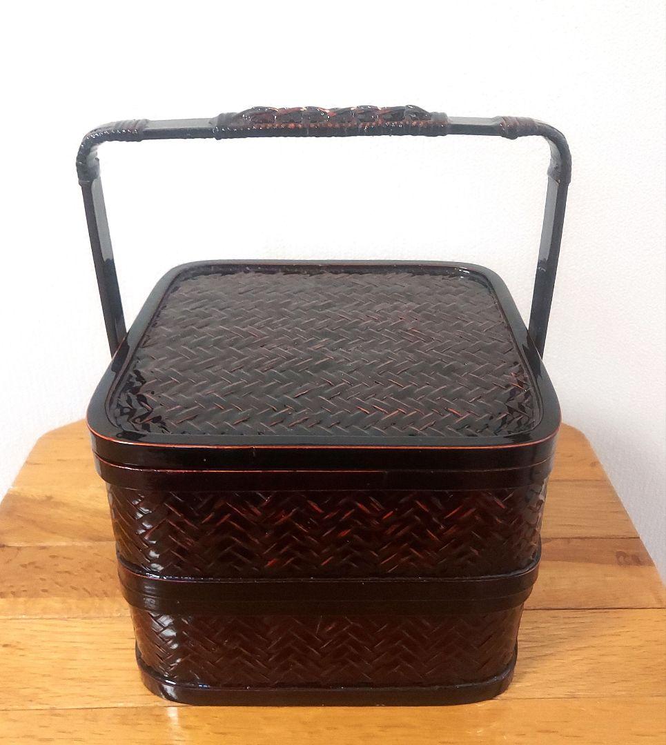 11日まで❗8390→8000円 美品　竹細工　野点　煎茶　ランチボックス　茶籠