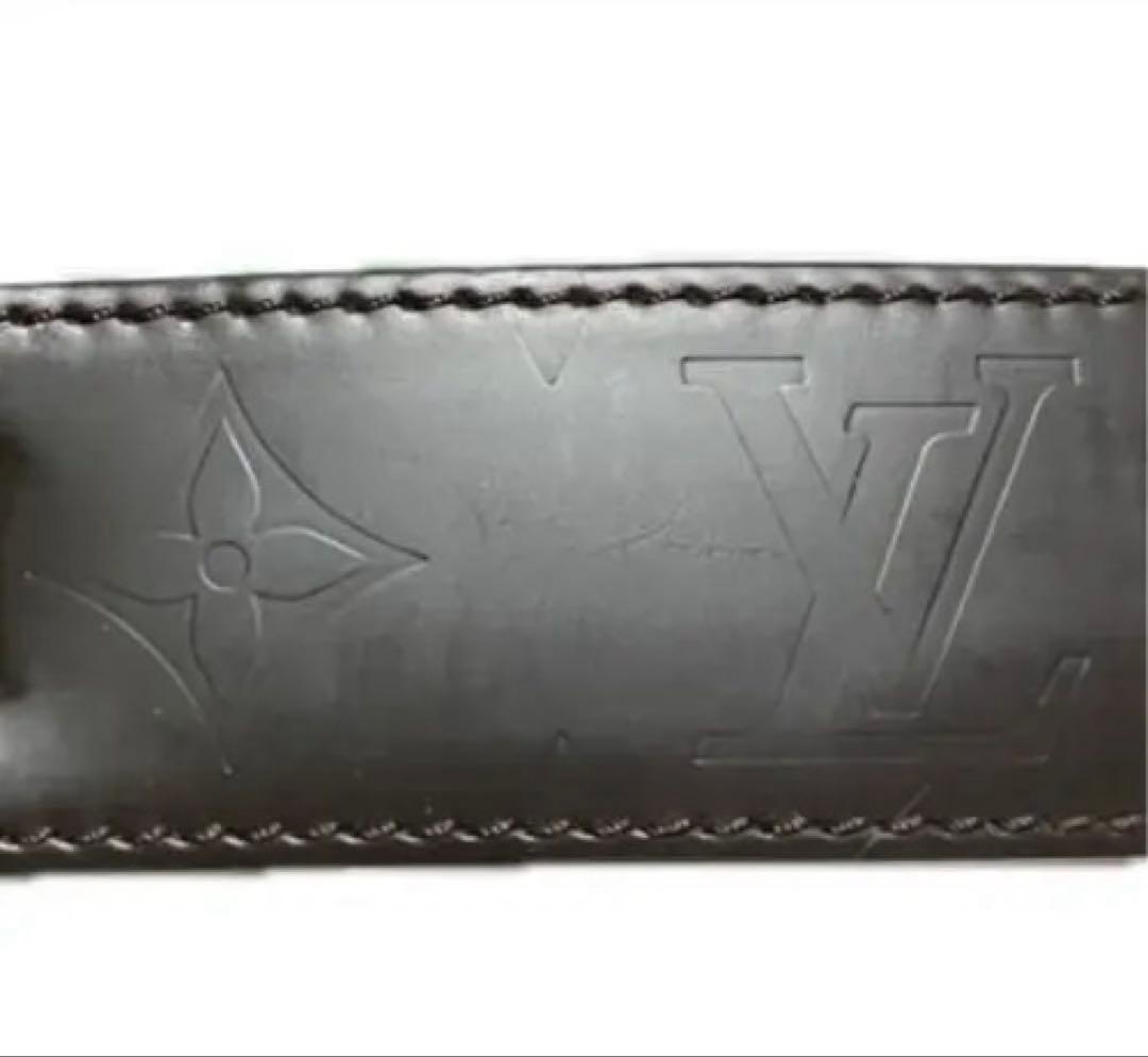 [LOUIS VUITTON] エンボスモノグラム　レザーブレスレット　男女兼用