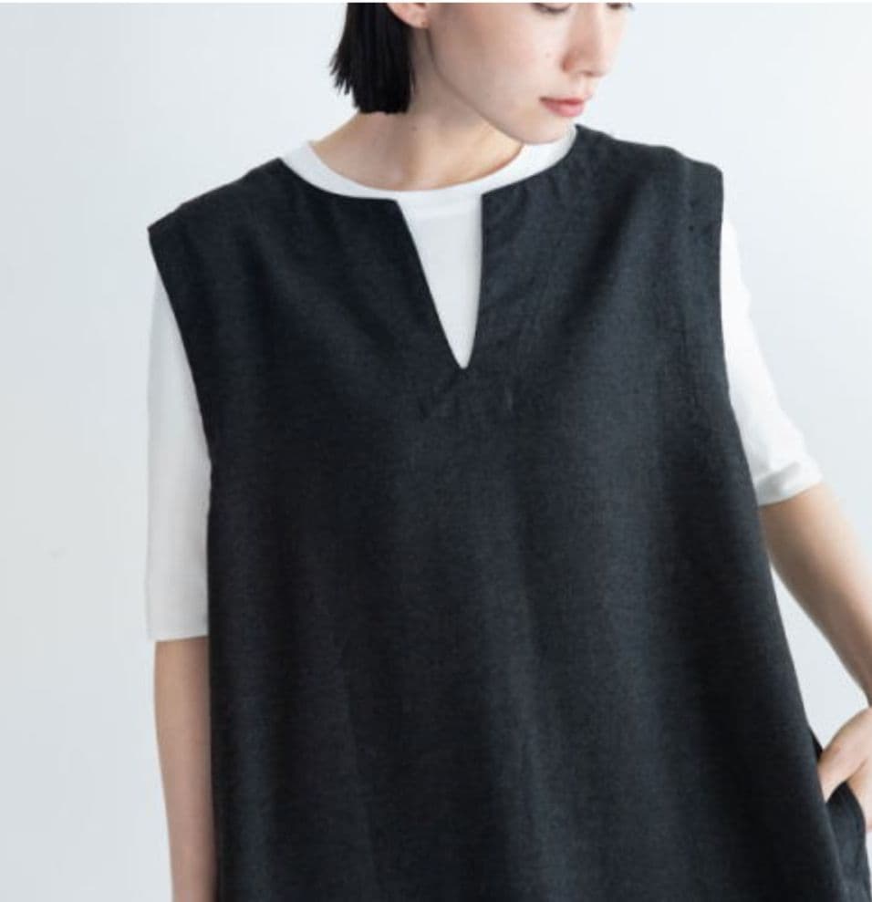 fog linen work ピフラオーバードレス