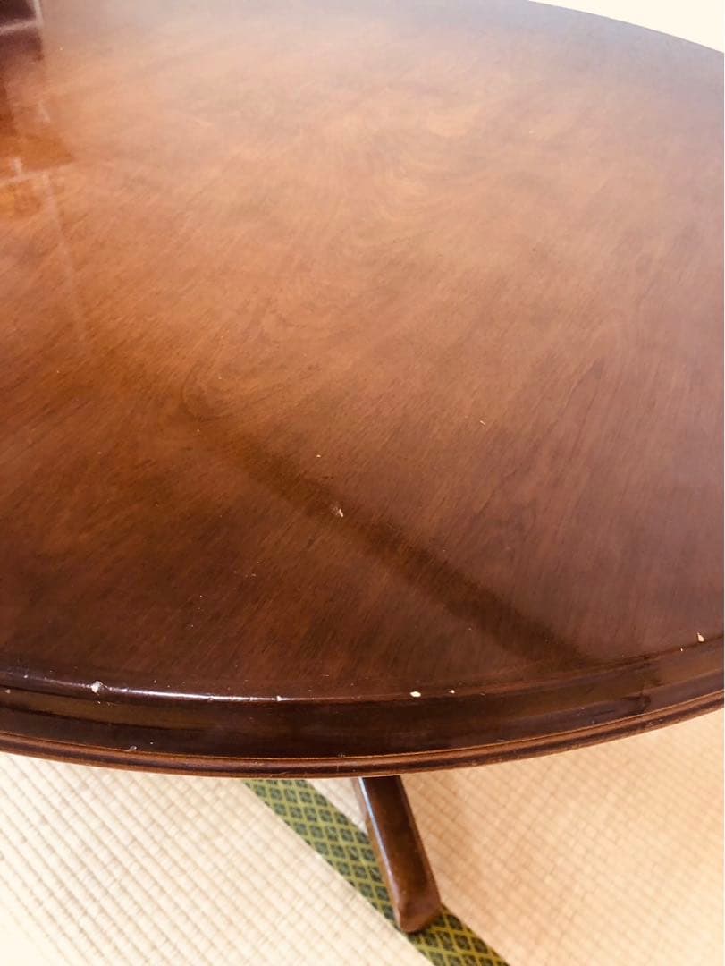 ao【希少】飛騨産業 キツツキマークの大型丸テーブル