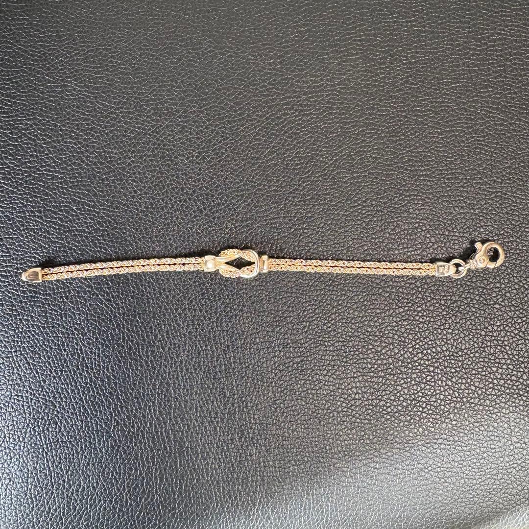 【美品】ティファニー ダブルロープ センターノット ブレスレット SV925