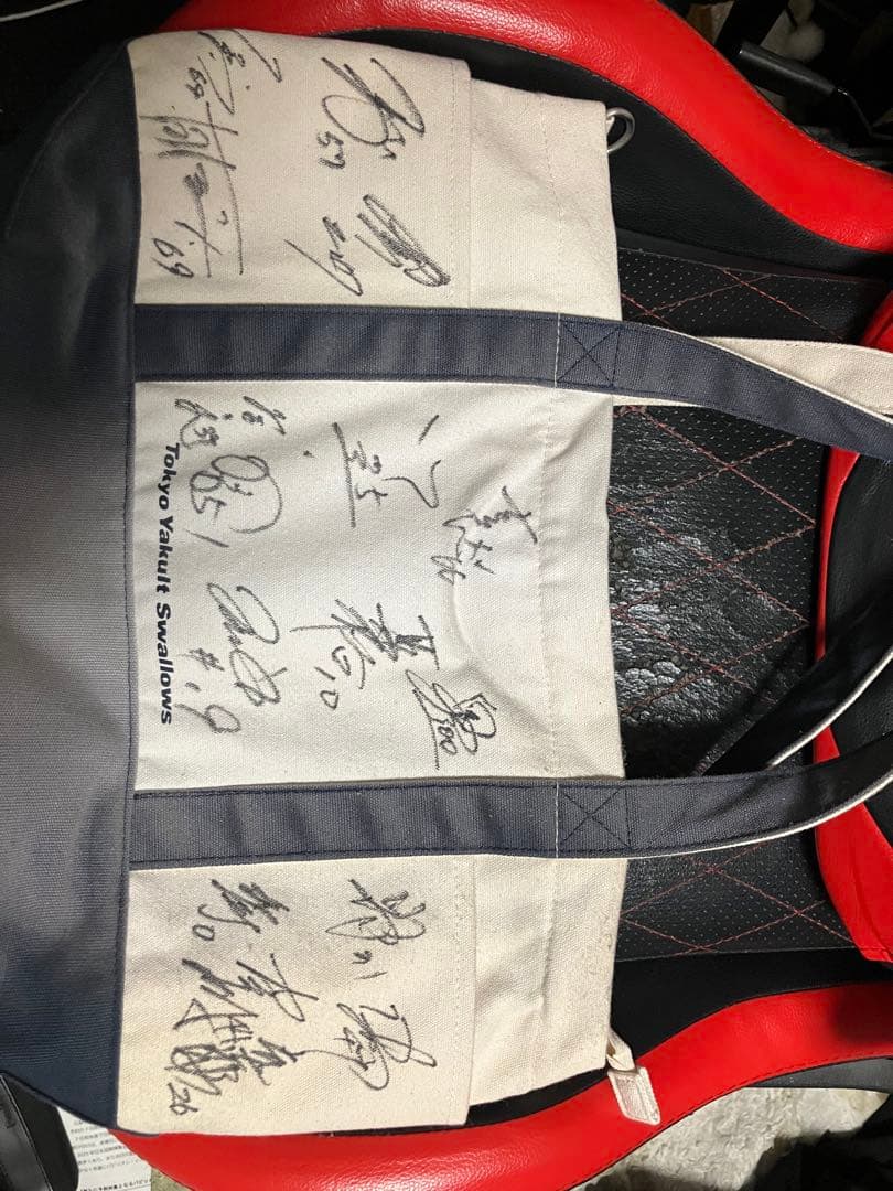 東京ヤクルトスワローズ サイン入りトートバッグ